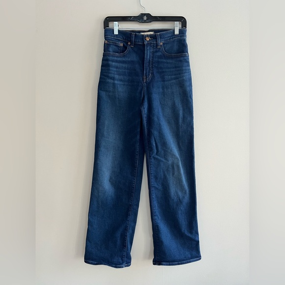 Madewell The Perfect Vintage Wide-Leg Jean, Pipestone Med Dark Blue Wash, 26 - Picture 2 of 13